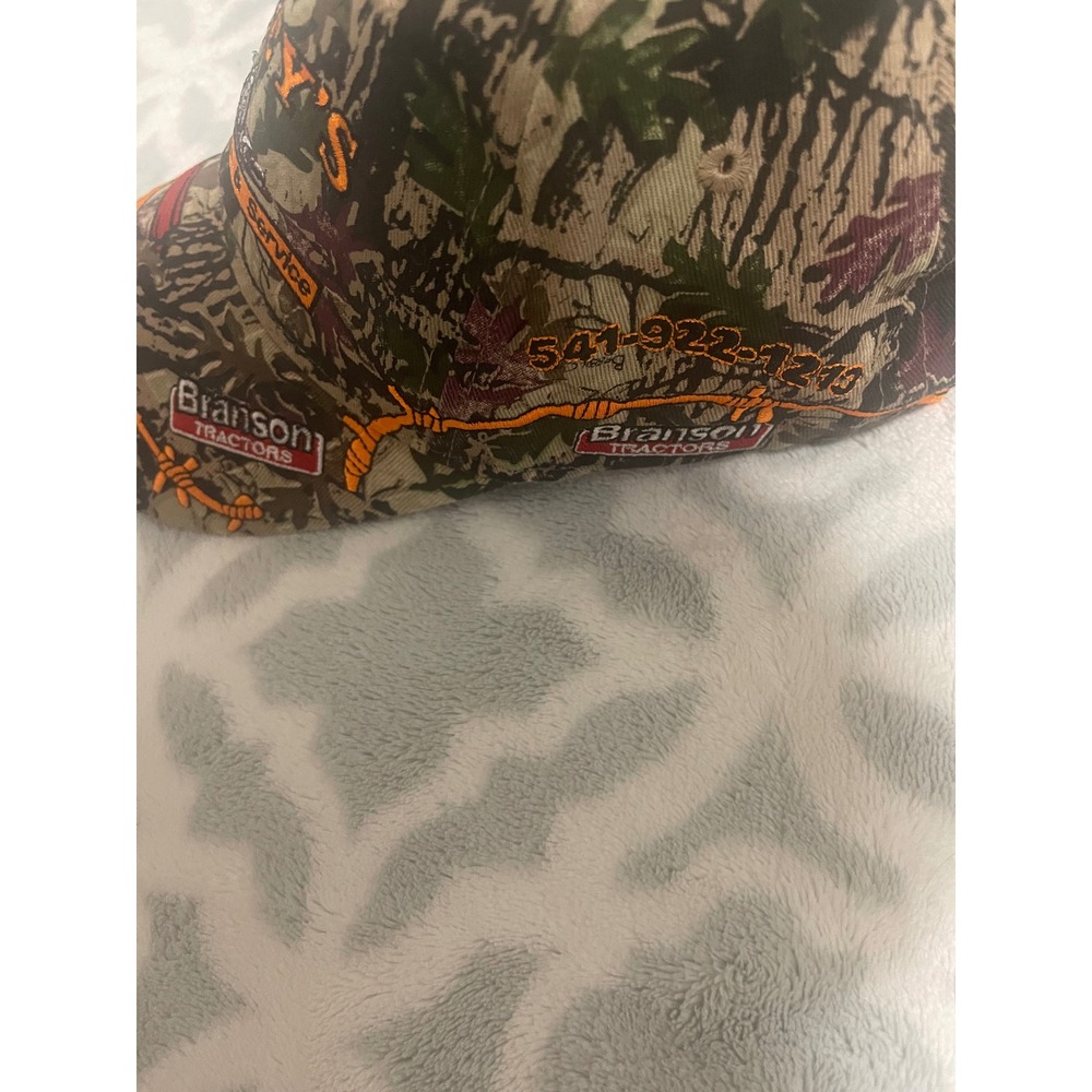 Bonney's Equipment Branson Tractors Camo Embroidered Hat Kymco Cub Cadet Cap - Picture 6 of 10